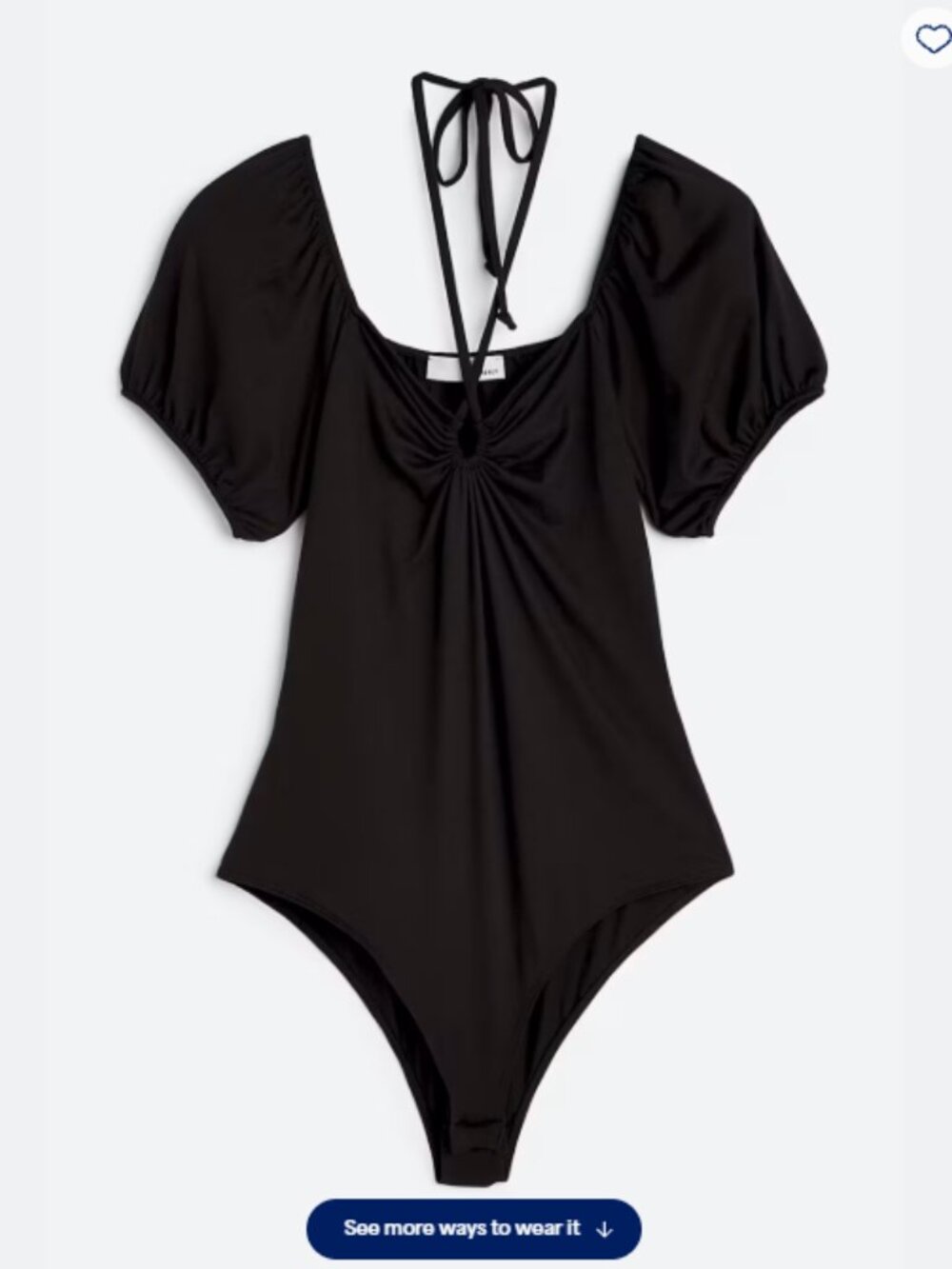 Heatherly Chanaya Tie Detail Knit Bodysuit